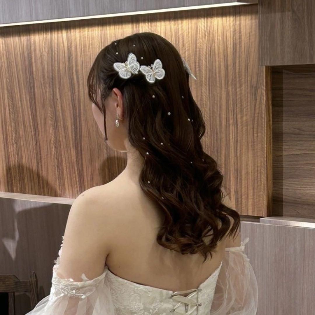 ANNAN WEDDING蝶々ヘアアクセサリー