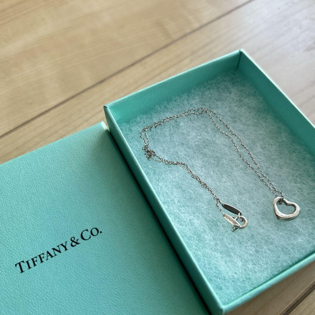 美品　Tiffany & Co. ハート型ネックレス