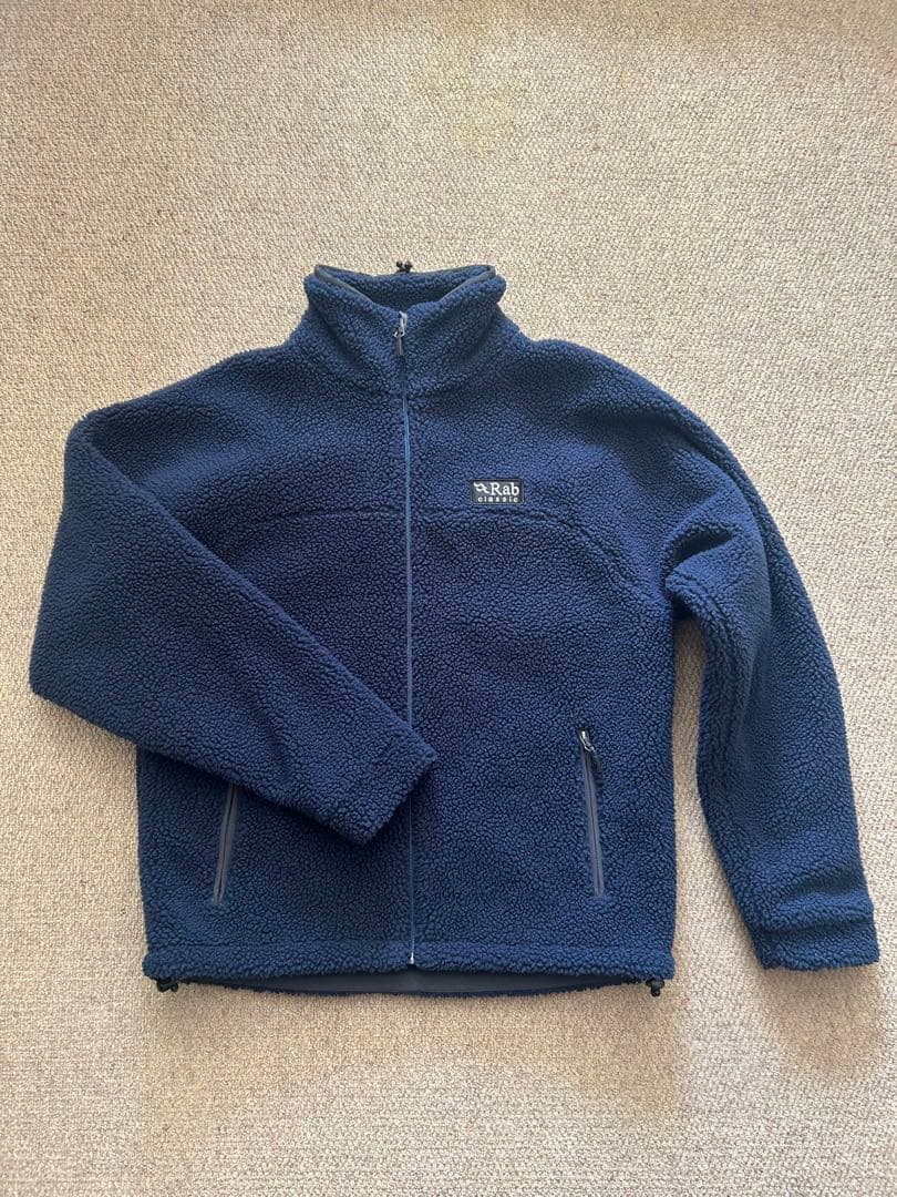 Rab ラブ ダブルパイルジャケット XL フリース ボア ネイビーXL LL patagonia