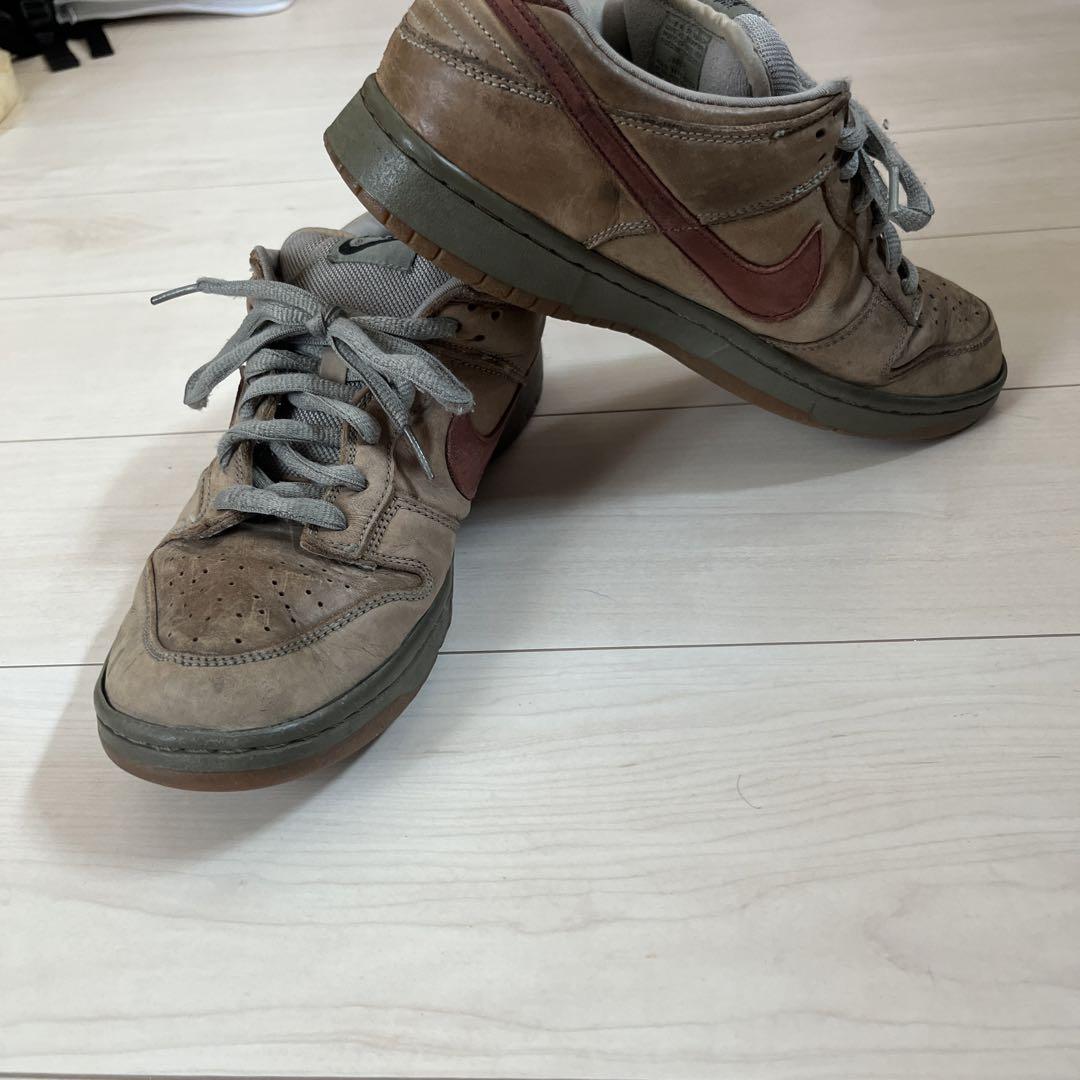 Nike SB ブラウン スエード スニーカー