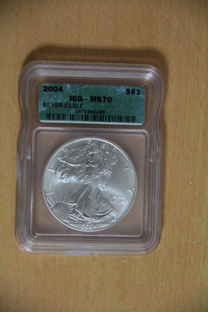 アメリカンイーグル銀貨 PF70 MS70　美品