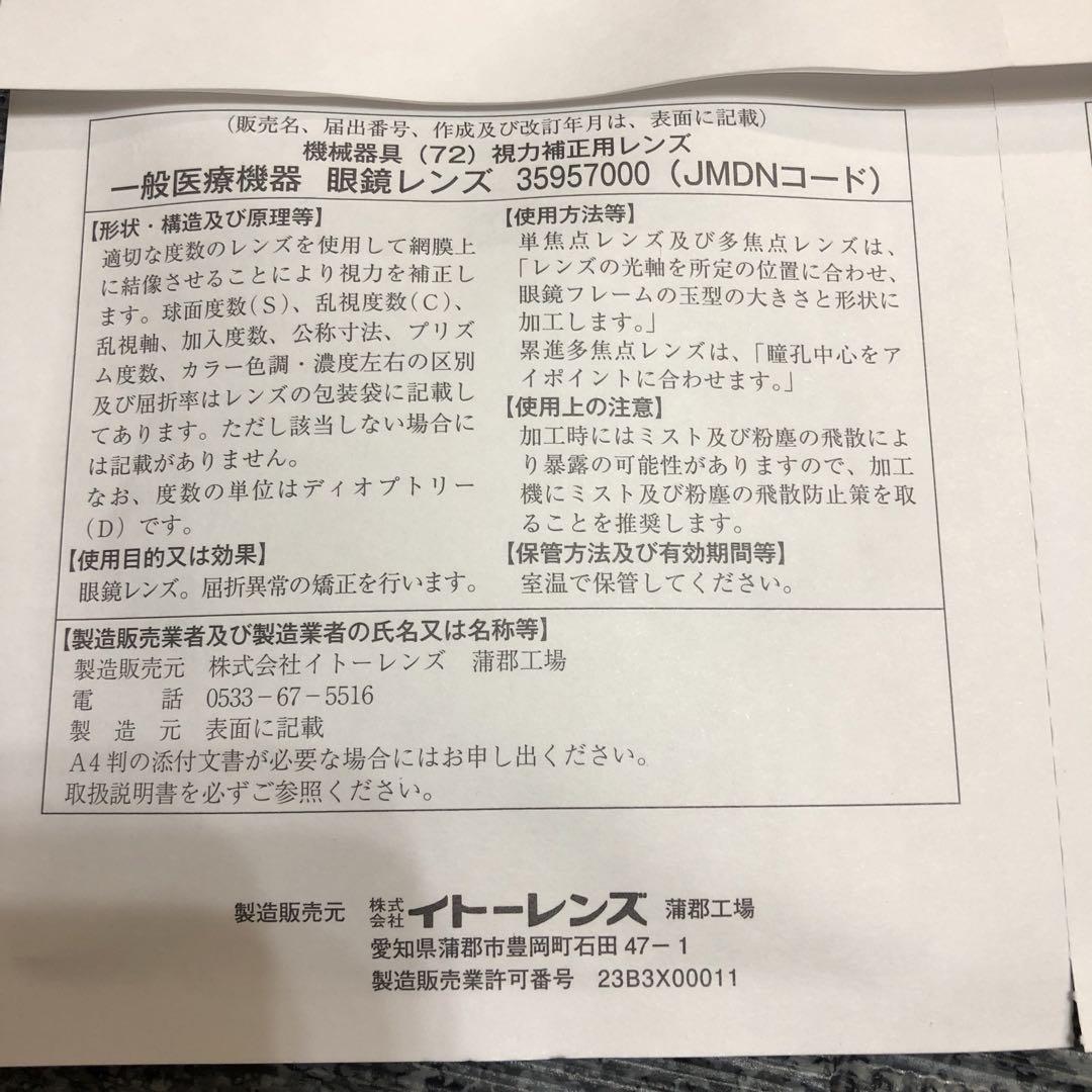 イトーレンズ サングラスコート ブリーズグリーン 15% 新品 未加工