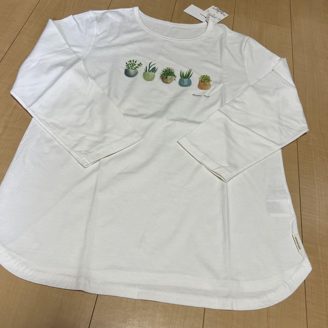 タグ付き新品　マドモアゼル　ノンノ　Ｌ　綿100% Tシャツ タグ付き新品 マドモアゼルノンノ L 綿100% ロングTシャツ 長袖