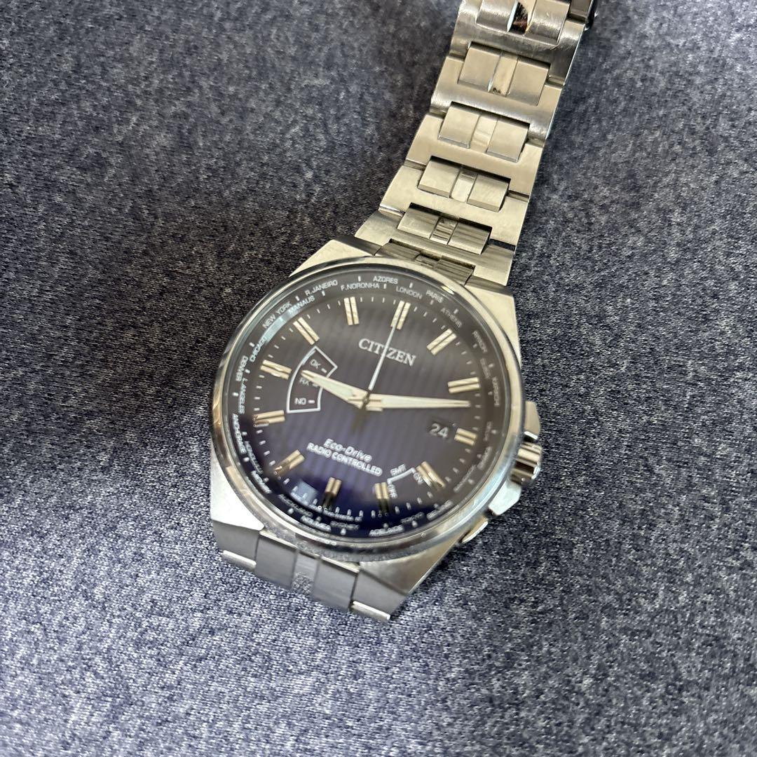 CITIZEN Eco-Drive 時計 ブルー ネイビー
