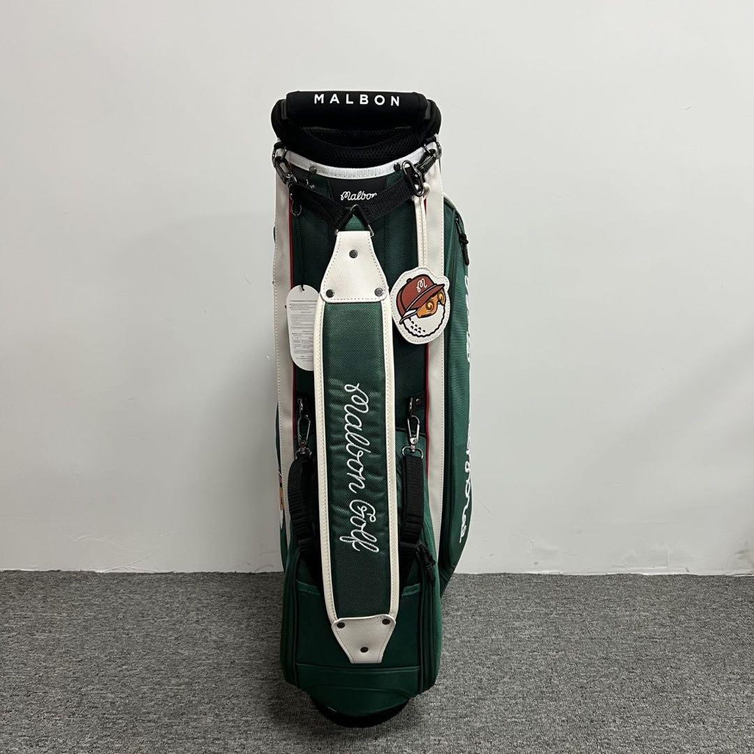 Malbon マルボンゴルフ キャディバッグ 防水キャンバス スタンド型 軽量緑
