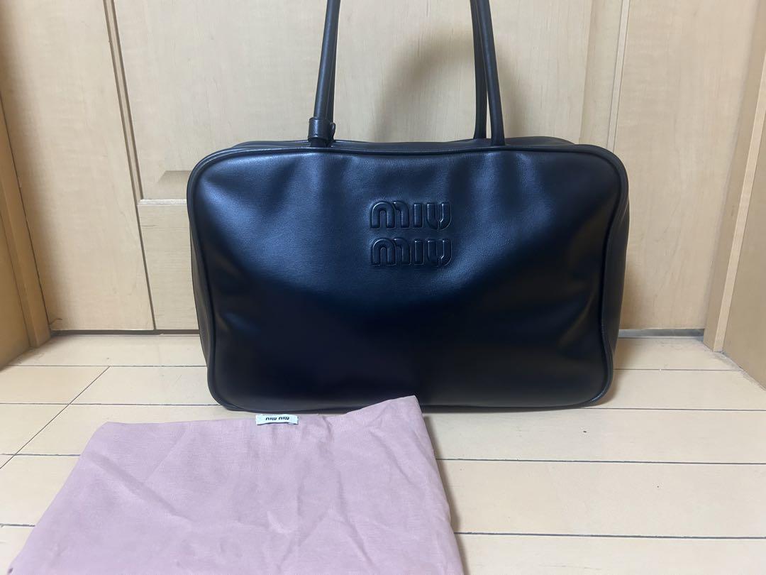 7月6まで 限定値下miumiu ボウリングバッグ　ブラック