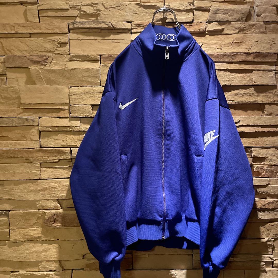 【希少】90s'/白タグ/NIKE/トラックジャケット/フル刺繍ロゴ/XL