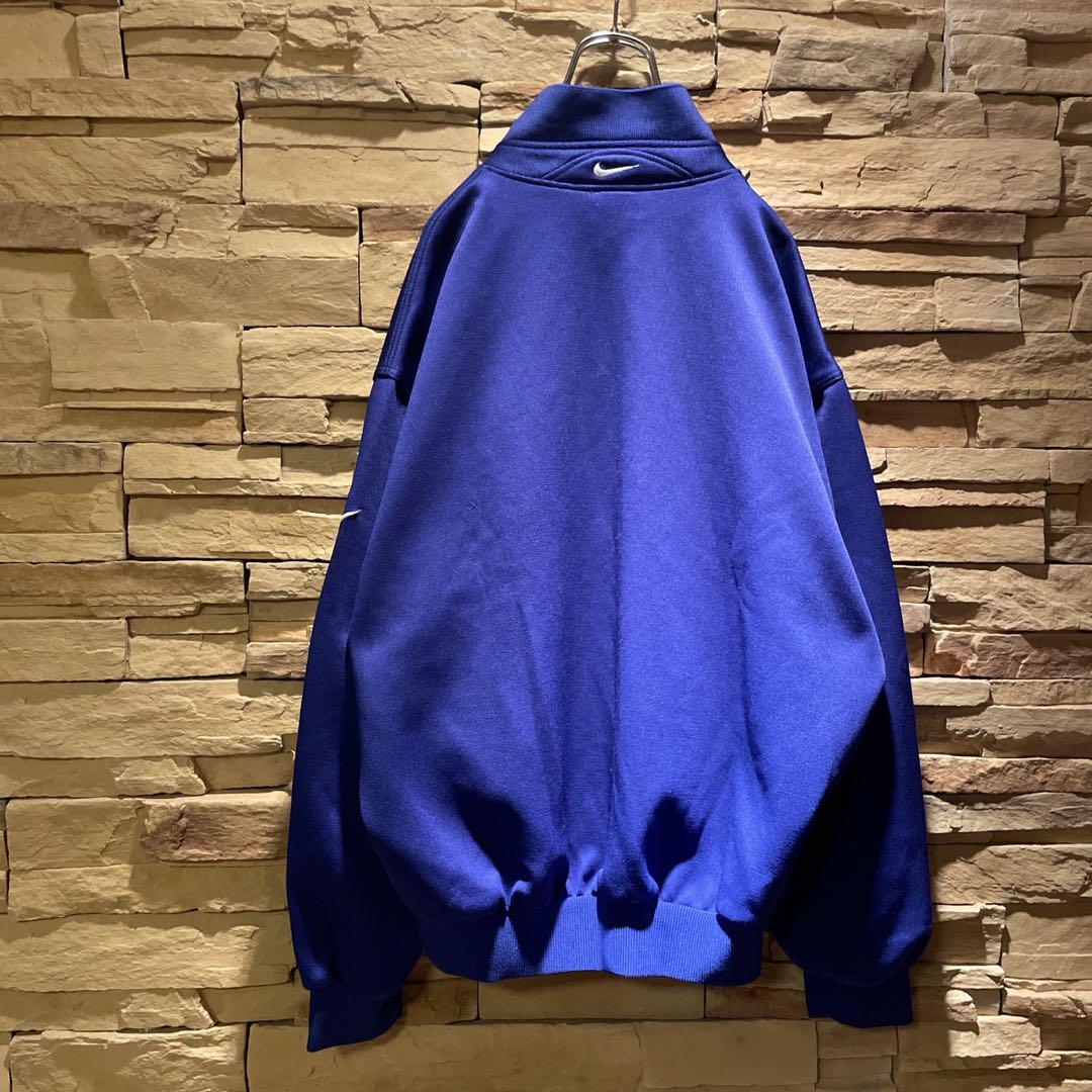 【希少】90s'/白タグ/NIKE/トラックジャケット/フル刺繍ロゴ/XL