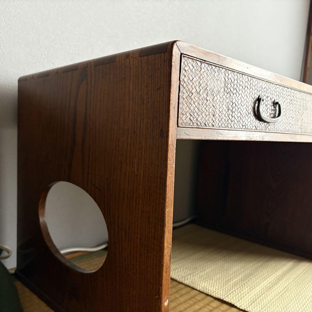 大正時代（1912-1926）の木製和室机 時代物　アンティーク