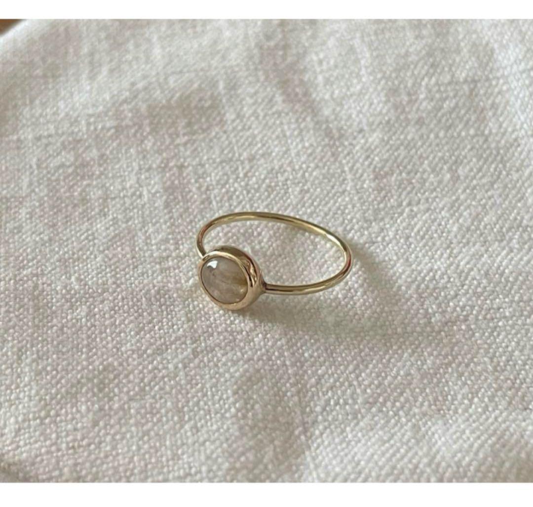 accessories mau サファイア　K10 リング　11号