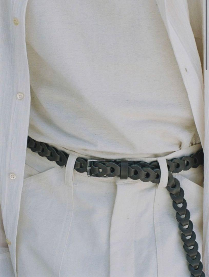 LIDNM Llife LEATHER CHAIN BELT リドム ベルト