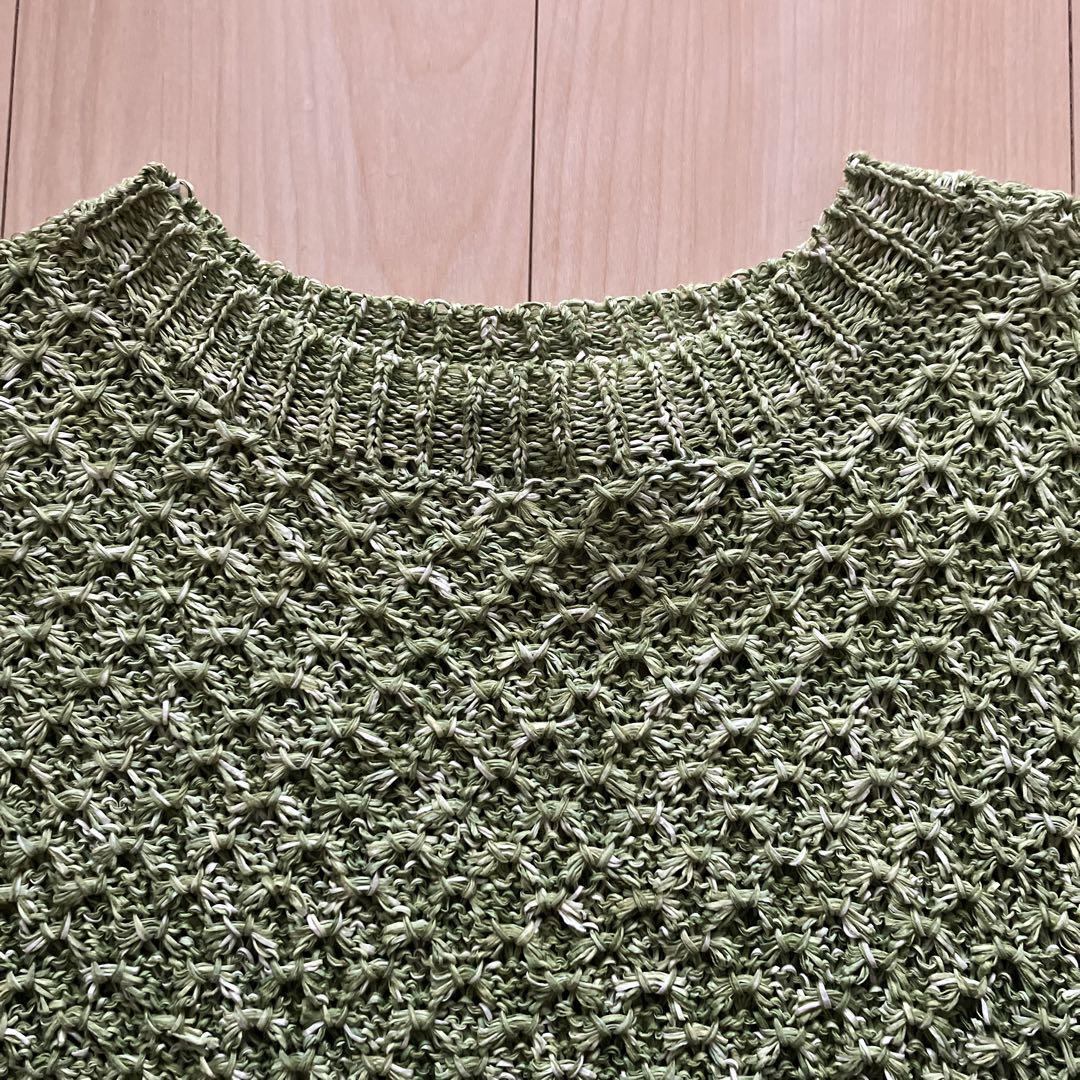 amachi. 23ss Washi Knit Green 和紙　ニット