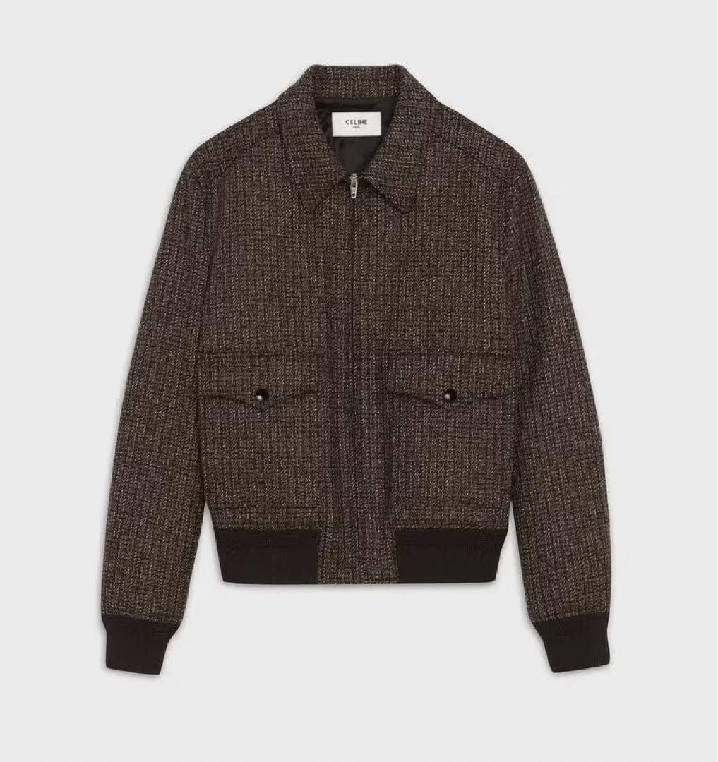 19AW Celine ツイードボンバージャケット 44 ブルゾン