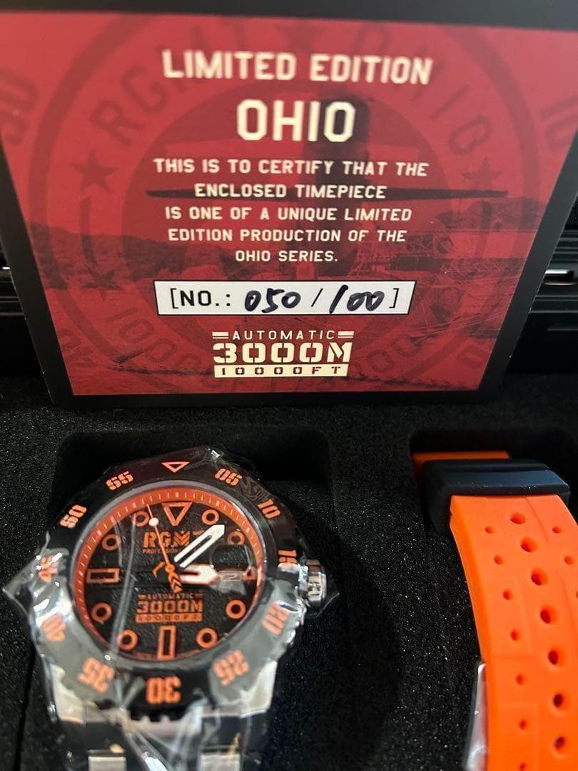 RGMT オハイオ オートマチック 自動巻 腕時計 防水3000m 限定品 RGMT オハイオ オートマチック 自動巻 腕時計 防水3000m 限定品