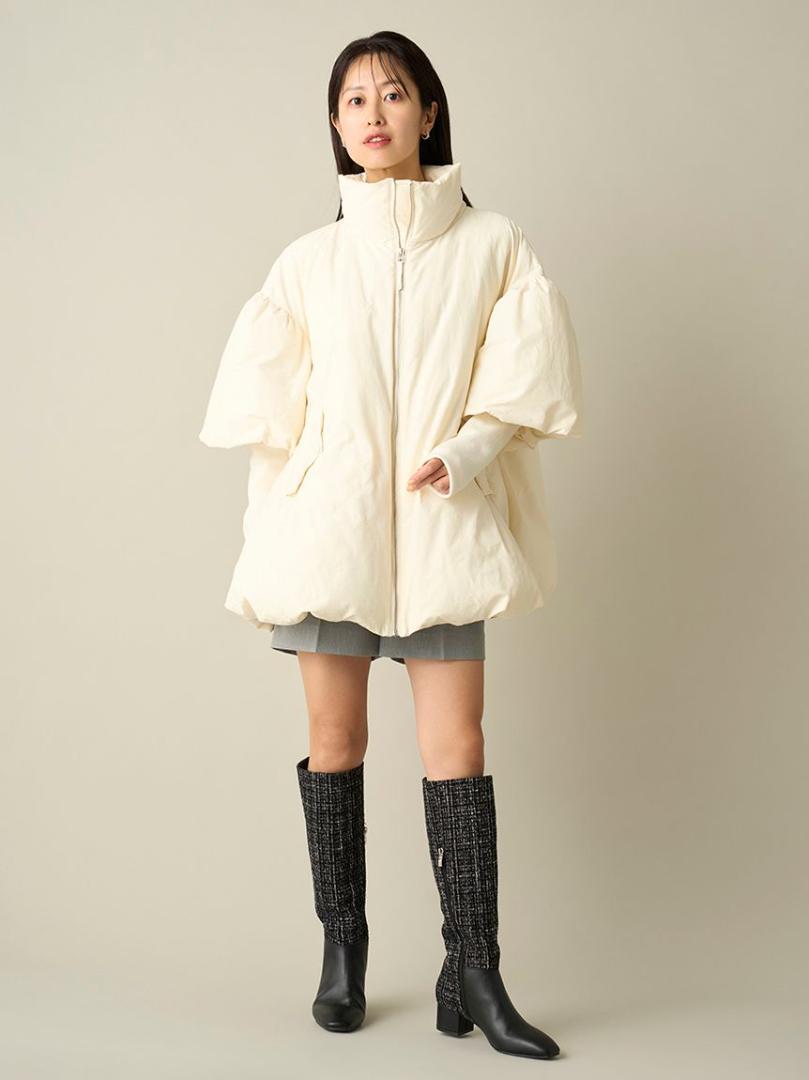 【新品】CELFORD コンフォータブルパテッドブルゾン IVR フリー