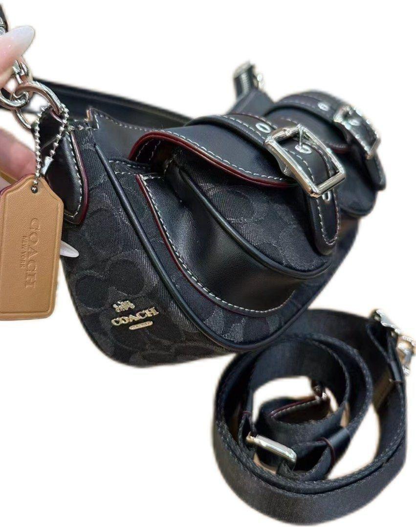COACH シグネチャー ハンドバッグ デニム ショルダーバッグ CQ184