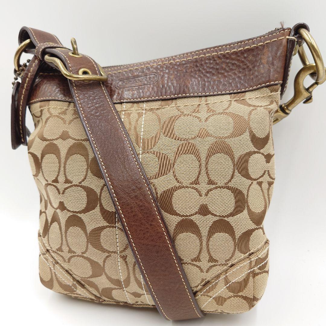 COACH ショルダーバッグ シグネチャー ブラウン コーチ 10402