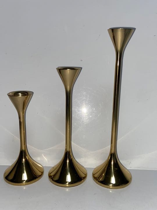 キャンドルスタンド ゴールドやや傷や汚れあり