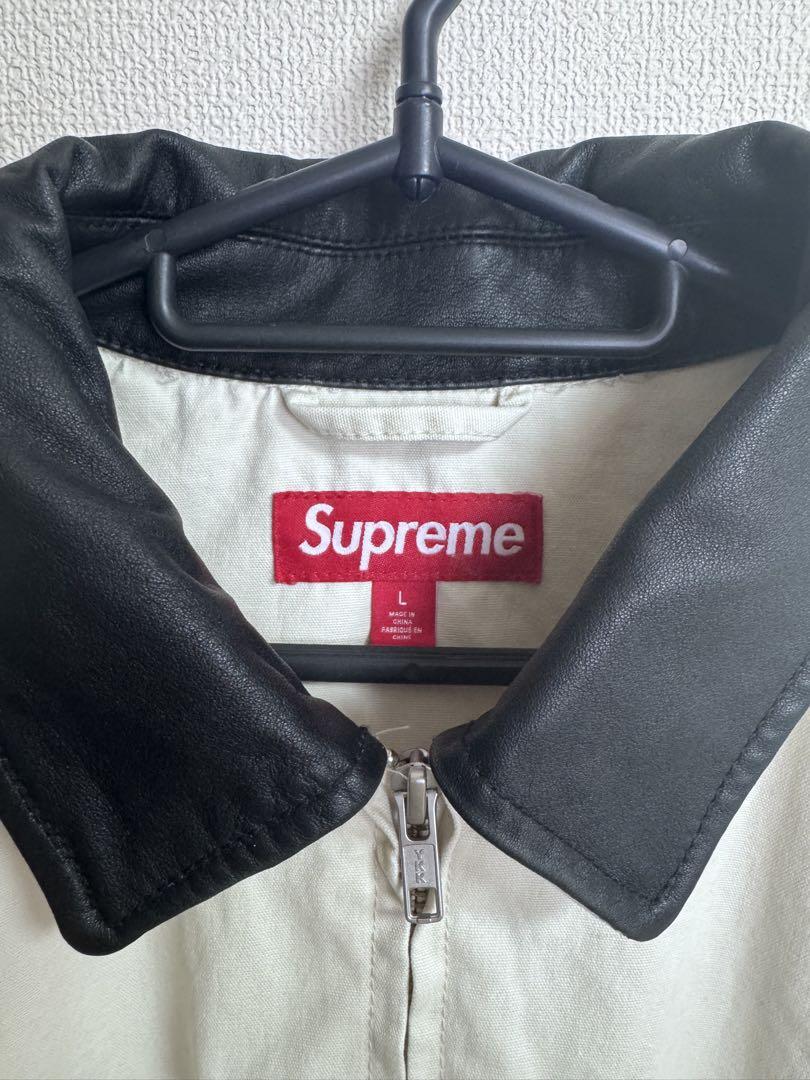 ジャケット・アウター Supreme Leather Collar Utility Jacket
