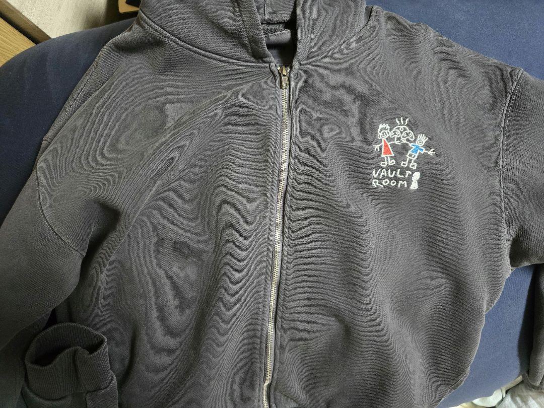 vaultroom FRIENDLY ZIP HOODIE / BLACK M