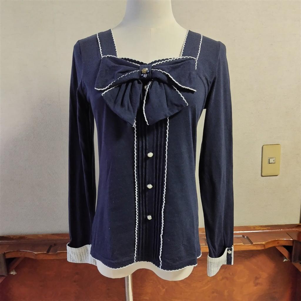 axes femme　ビッグリボン　カットソー　平成レトロ