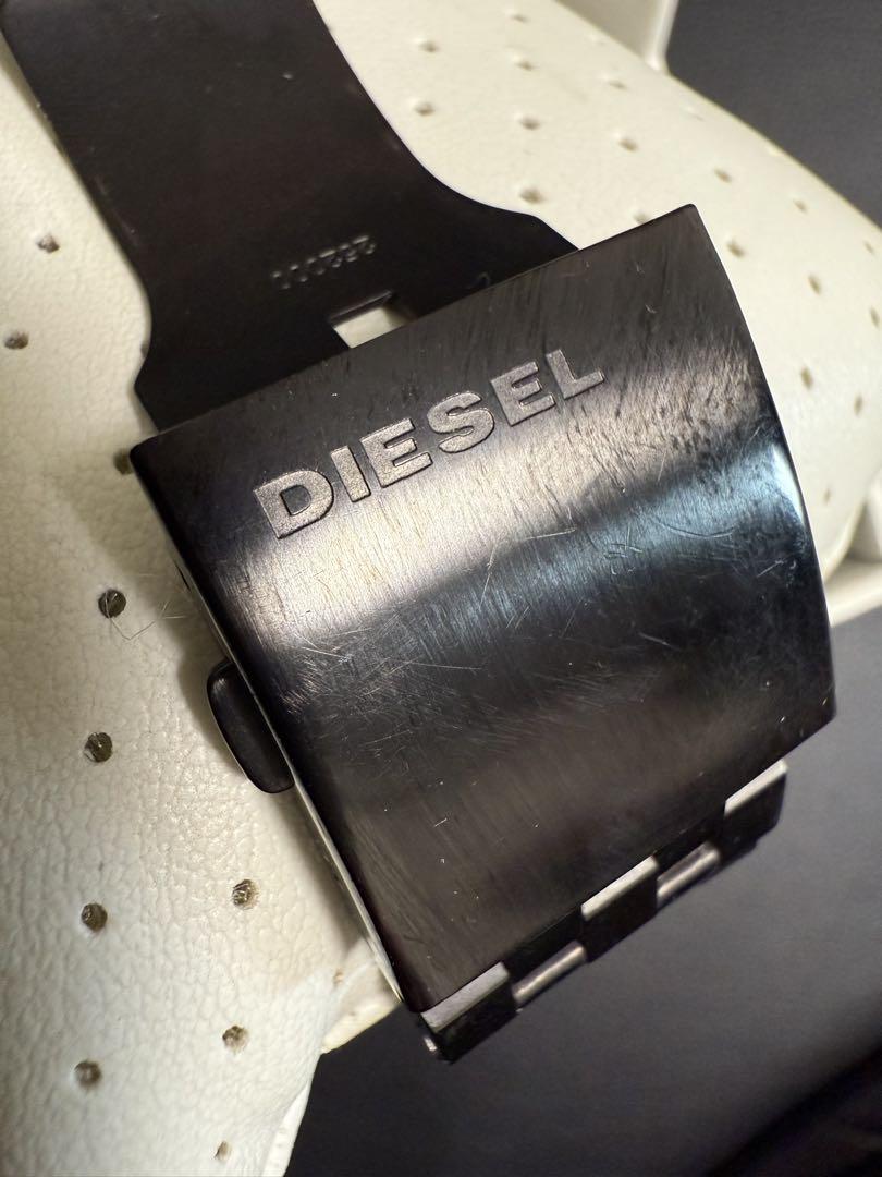DIESEL クォーツ腕時計 ブラック スクエア