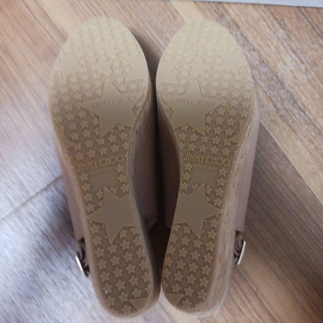 1071　JIMMY CHOO　ジミーチュウ　ウェッジソールサンダル　新品　37