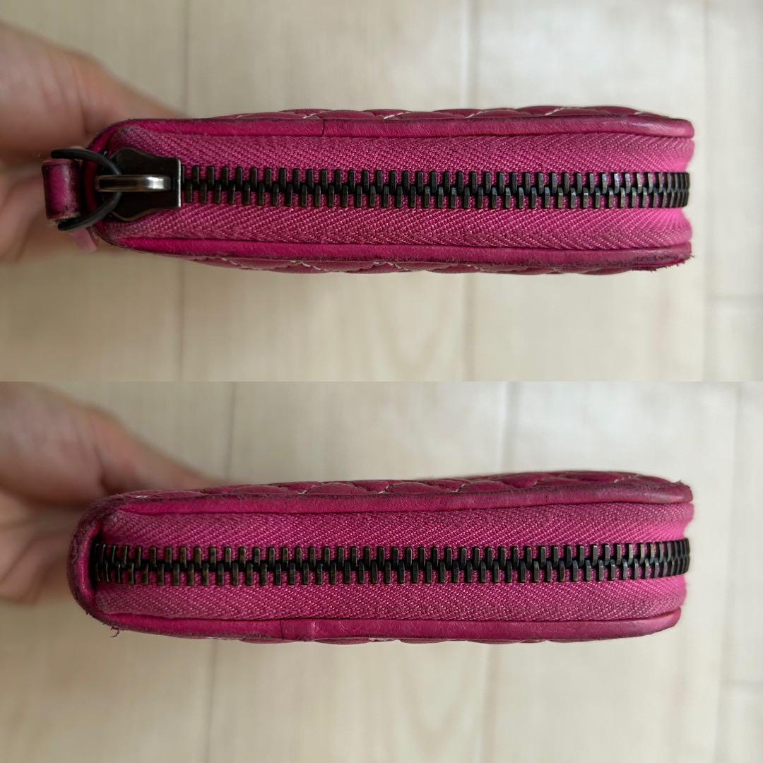 Bottega Veneta ピンク キルティング長財布