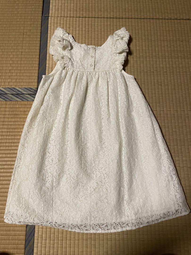 マ*ン様 新品Louise Misha ホワイト レース ワンピース150cm
