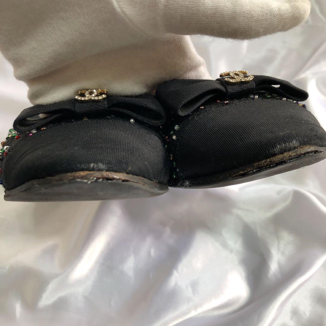 CHANEL シャネル ツイード フラット バレエシューズ パンプス ココマーク