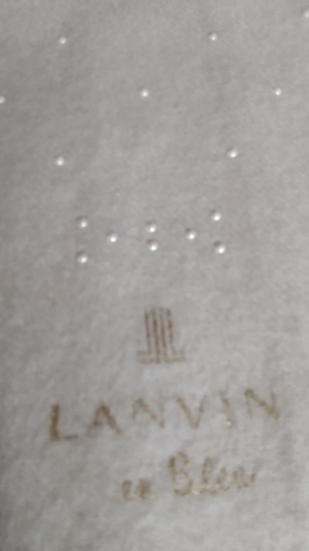 値下げ！LANVIN ランバン　マフラー　ストール.パール付き　未使用