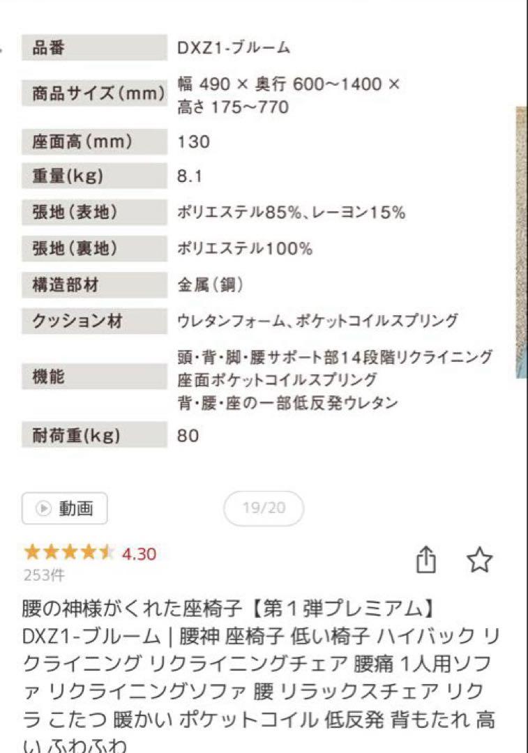 座椅子生活 明光ホームテック 腰の神様がくれた座椅子 第一段プレミアム