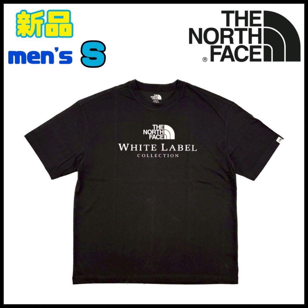 ♦️新品　新作♦️ノースフェイスWHITE LABEL　フロントロゴ　黒Ｔシャツ