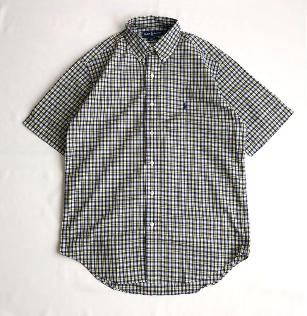 Ralph Lauren BLAKE チェック 半袖 ボタンダウンシャツ