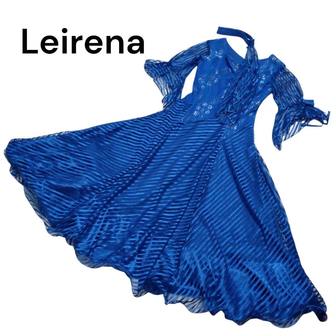 【美品 社交ダンス衣装】鮮やかブルー×レース地 Leirena ドレスチョーカー Amazon.co.jp: 社交ダンス衣装 鮮やかブルー×レース地
