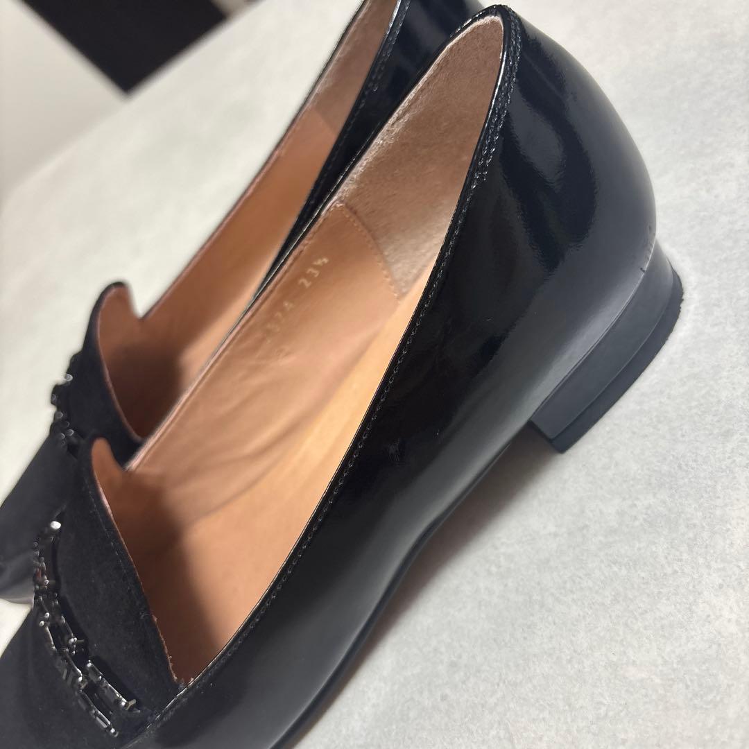 黒のローファー 合成皮革23.5cm・LANVIN