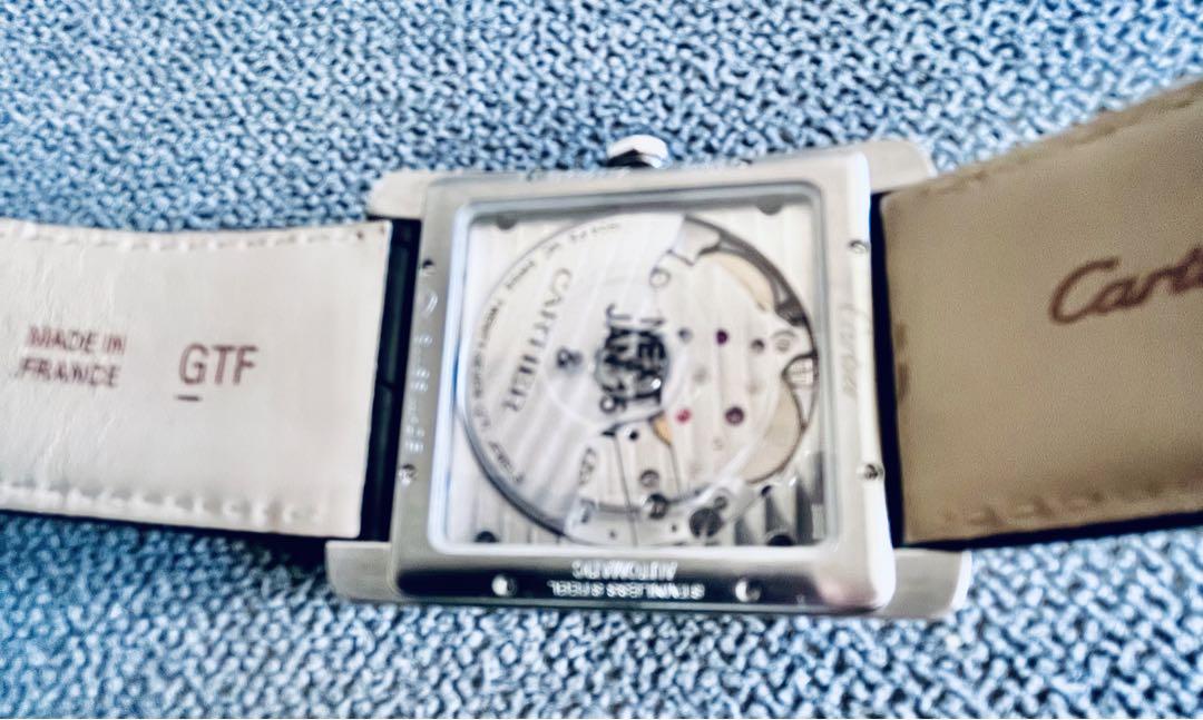 Cartier W5330004 タンクMC3589 自動巻き レザーベルト