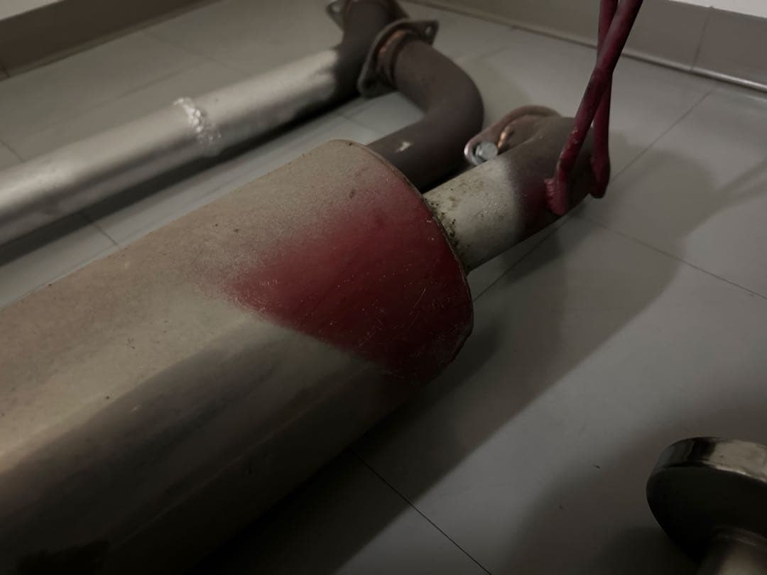 ホンダアコード CL7 ライザーインク製マフラー 中間ストレート加工 ホンダアコード CL7 ライザーインク製マフラー 中間ストレート加工