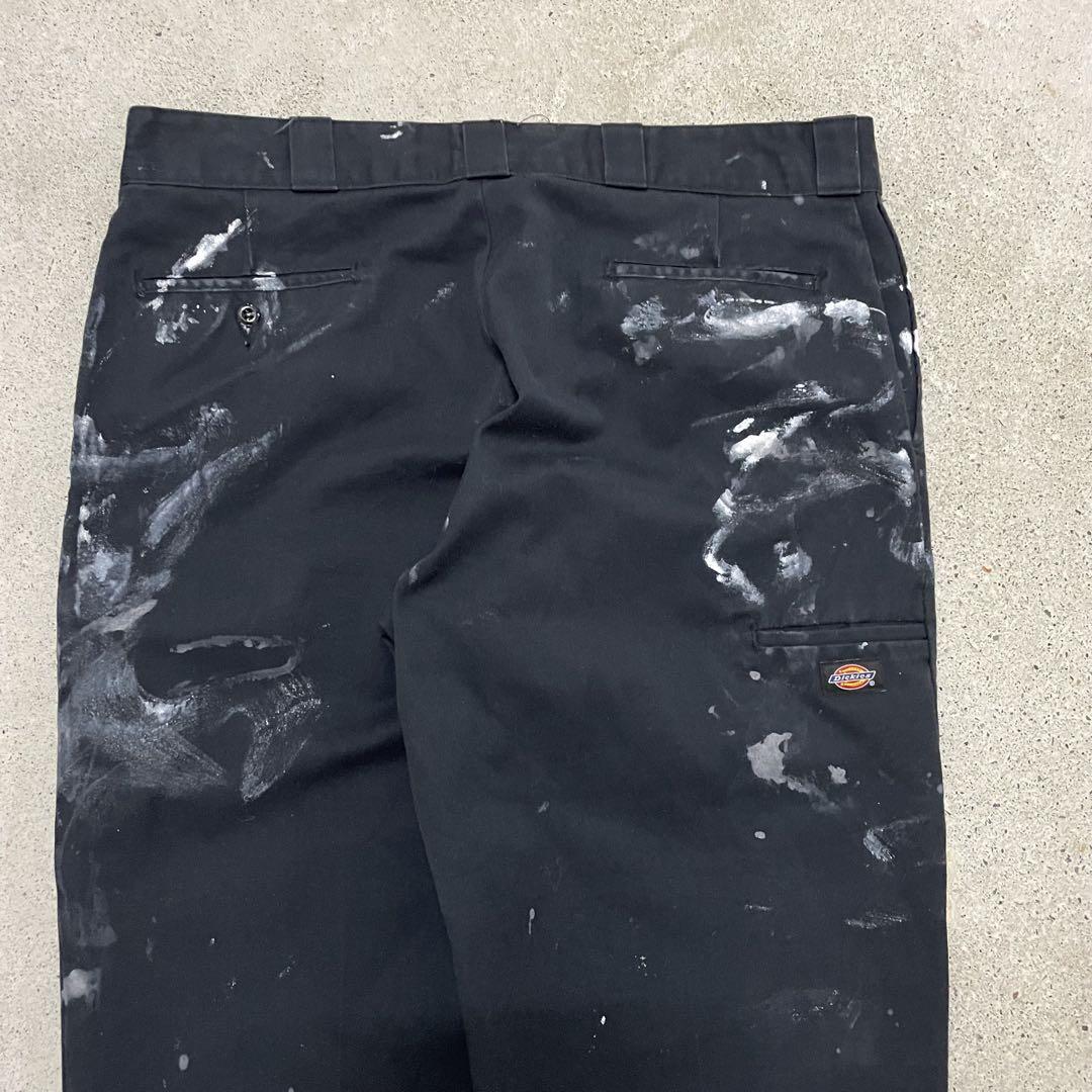 Dickies ダブルニー 40×30 ペインター バギーパンツ ブラック