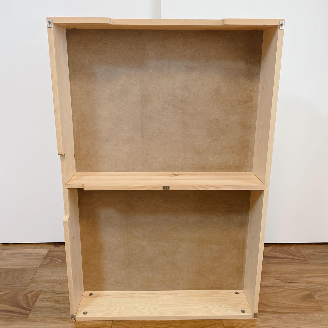 無印 木製ベッド用下収納ボックス仕切り付き