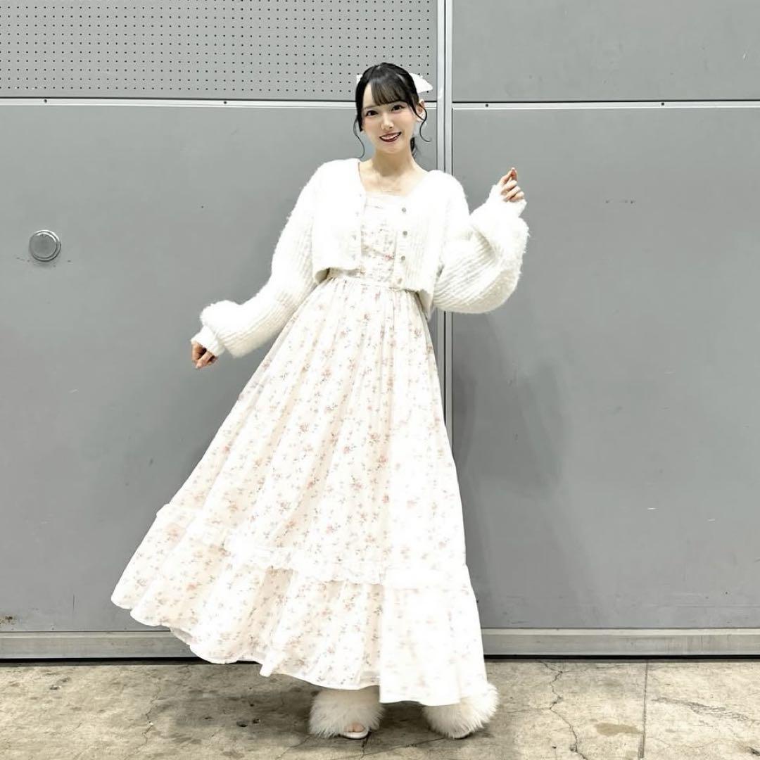 タグ付き トリートユアセルフFloral vintage like dress