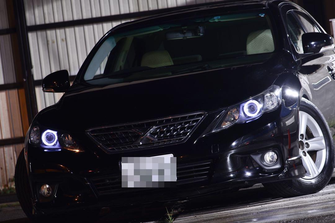 インナーブラック！マークXイカリングヘッドライト！ トヨタ 120系 マークX 前期 純正HID車用 AFS無し車用 純正ドレス
