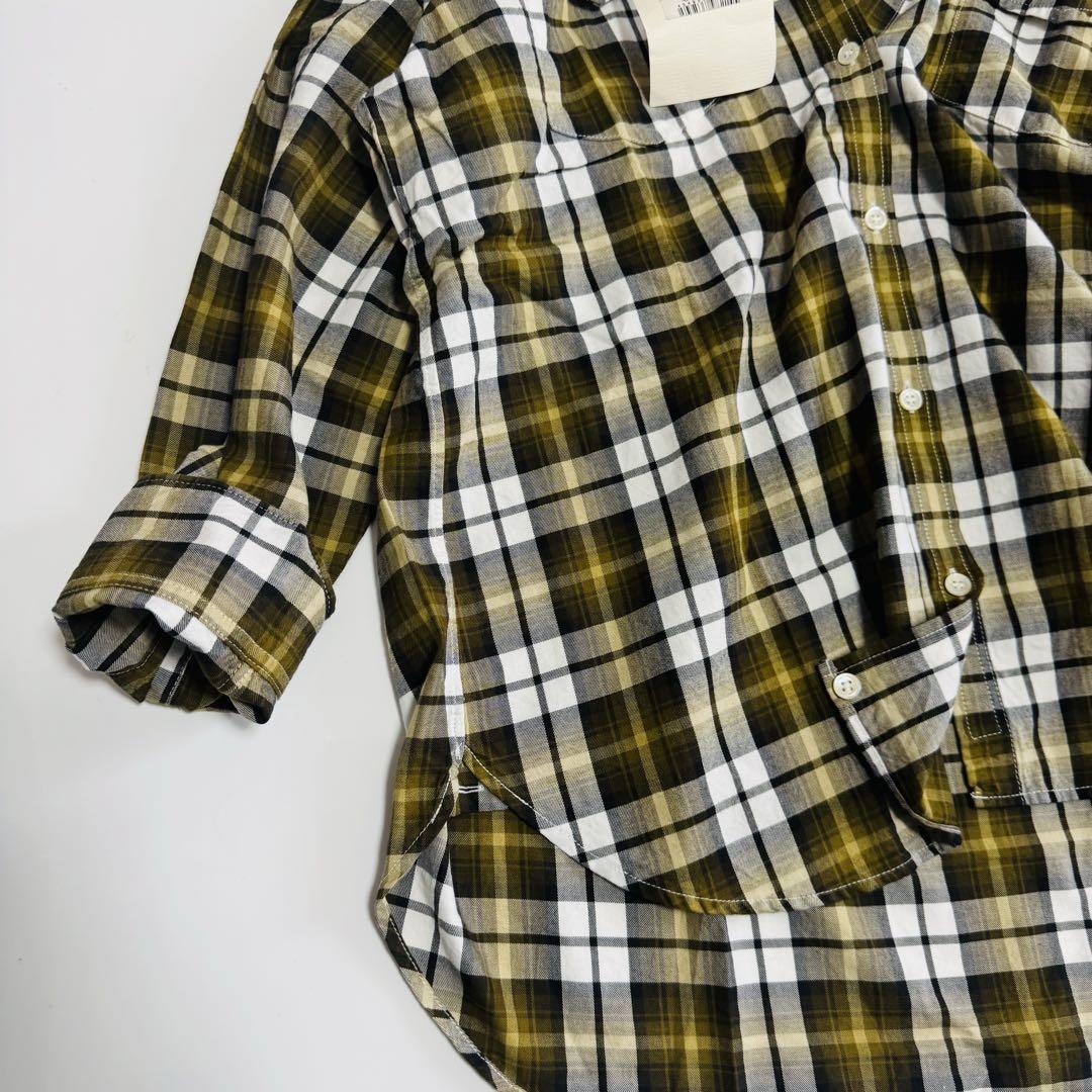 新品　大きいサイズ48 23区 チェック2WAシャツ ブラウス