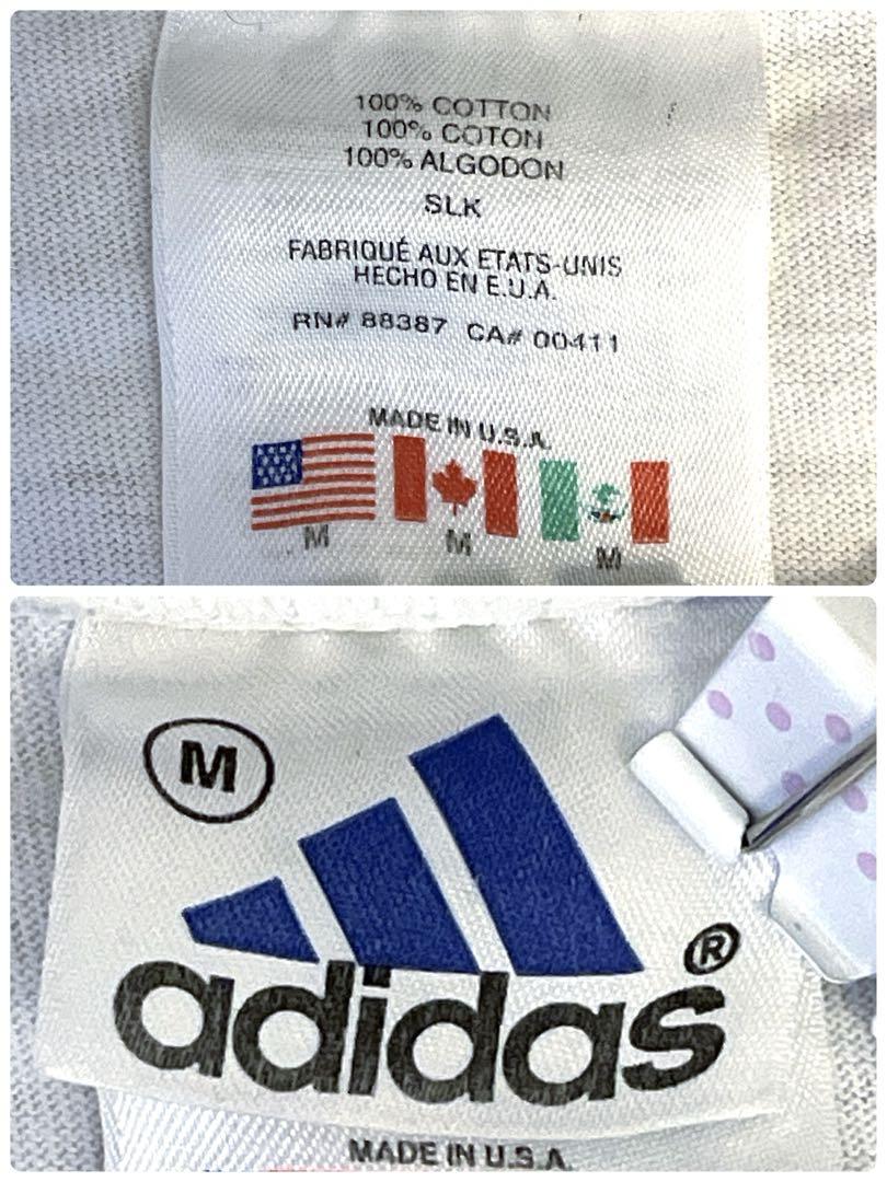 adidas タンクトップ　USA製　90s 希少ロゴ　Mサイズ　アメリカ古着