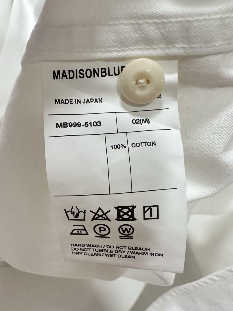 MADISONBLUE ハンプトンバックサテンシャツ
