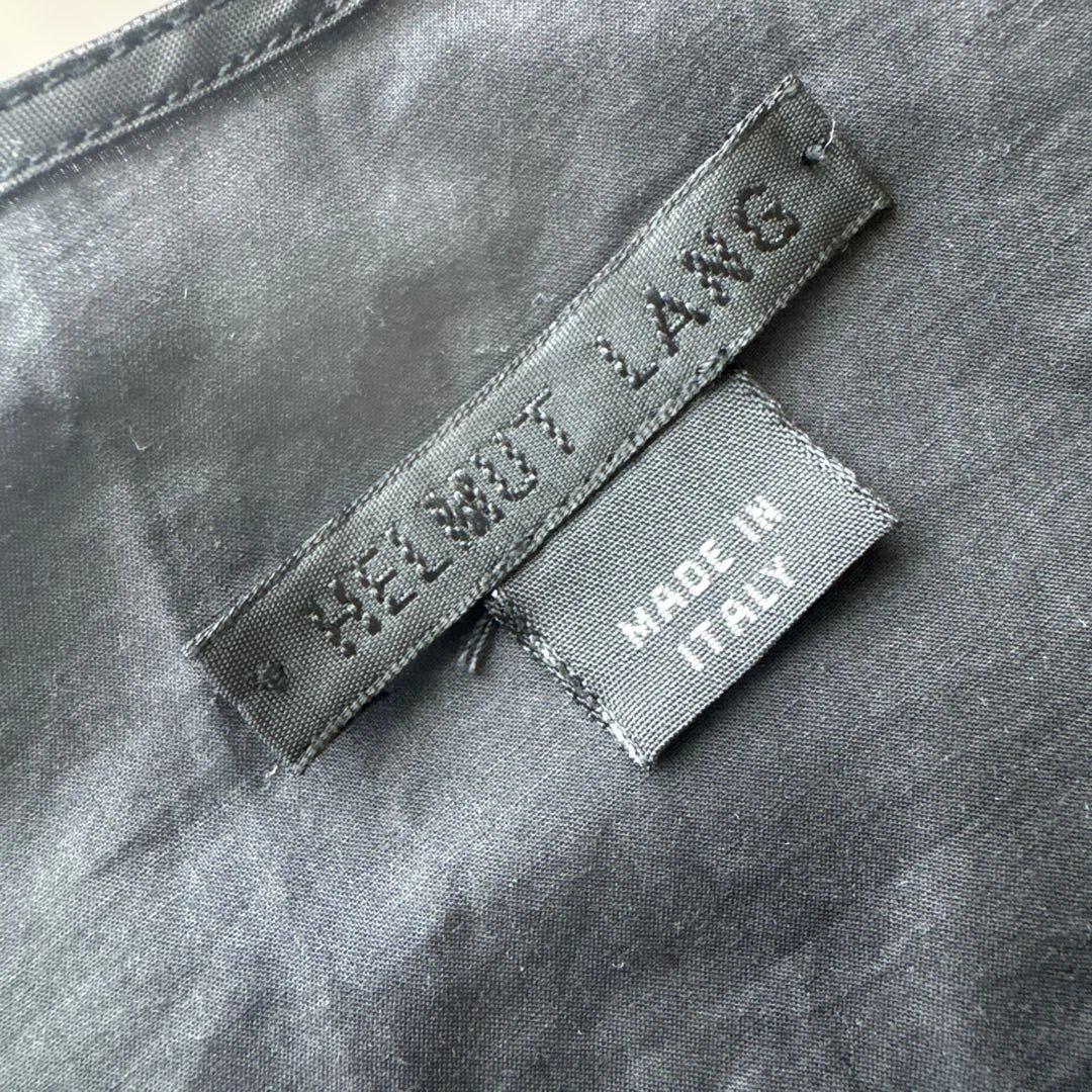 HELNOT LANG 本人期　ブラック ノースリーブワンピース