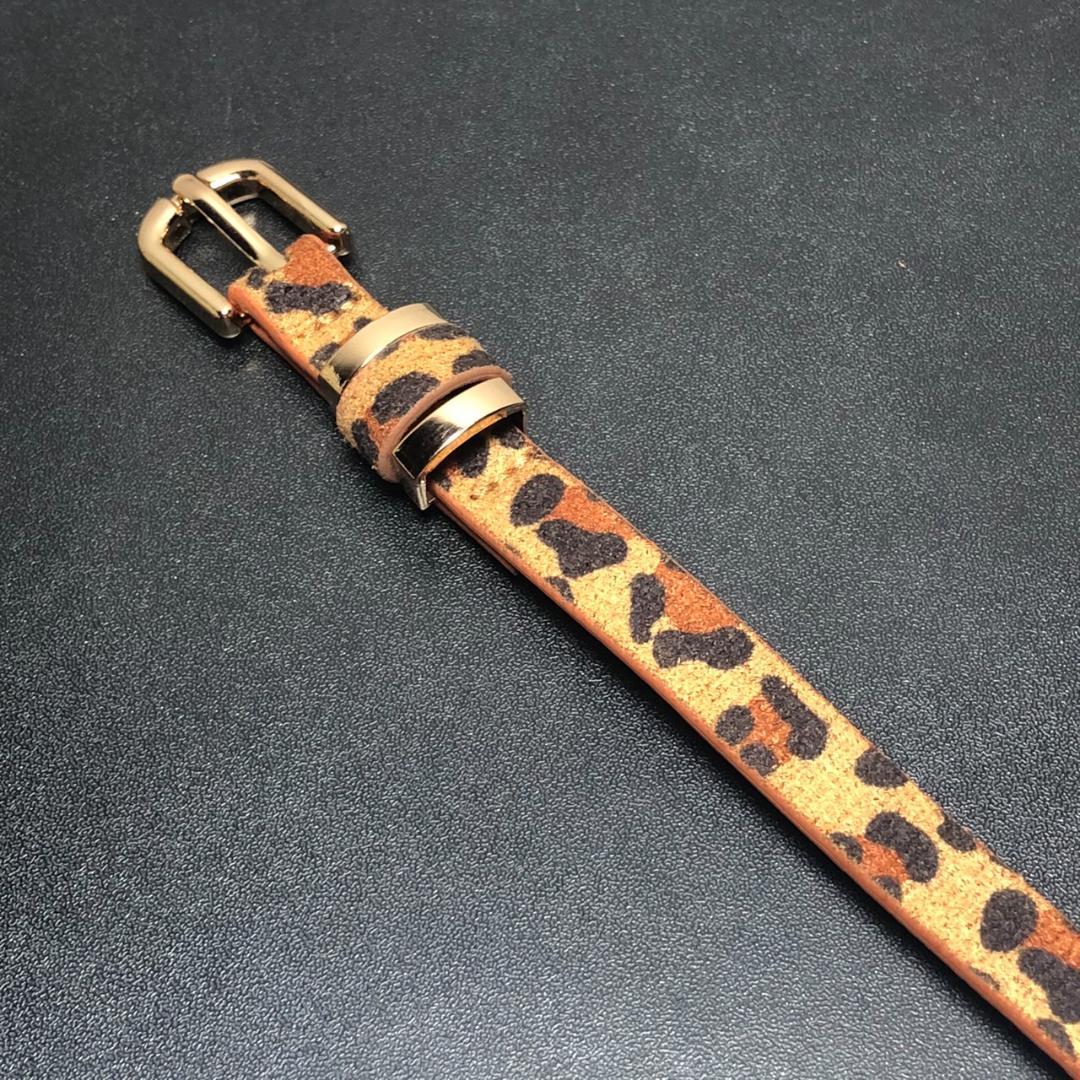 ベルト レオパード ブラウン ヒョウ柄 豹柄 全長99cm 幅1.3cm