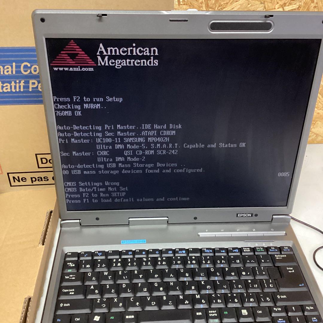 EPSON NT2700 ノートパソコン　PC 動作確認済み エプソン（G54