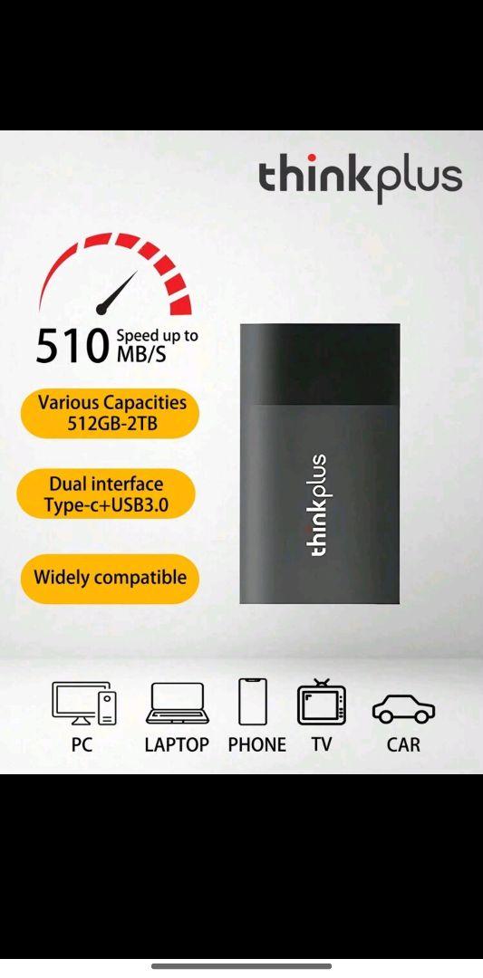 Thinkplus Lenovo ssd Us202 2tb Usb3.1 - 外付けハードディスク