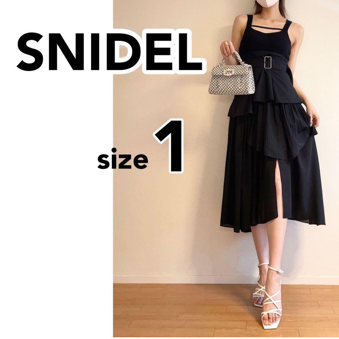 ♡新品タグ付♡SNIDEL コルセットドッキングワンピース ブラック
